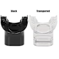 Miniatyrbilde 5 av 5: Sett med 2 silikon munnstykker for snorkel, Modell: Transparent - Modell:transparent