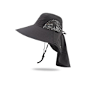 Miniatyrbild 1 av 4: Multifunktionell utomhusklättringsfiske-turismfiskehatt sommar herr solskydd hink andningsbar nackskydd hatt Dark Grey