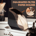 Miniatyrbillede 4 af 4: V60 Filterpapirholder/konisk Filterpapirboks Filterpapirstativ Stativ Kaffe Støvbestandig Med
