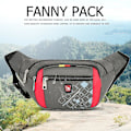 Miniatyrbild 1 av 4: Oiwas Vattentät Midjeväsk Fanny Pack Män Nylon Pengar