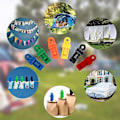 Miniatyrbild 5 av 5: Multifunktionella Tältklämmor i Plast, Tältklämmor, Presenningklämmor för Utomhuscamping och Vandring, 12-pack