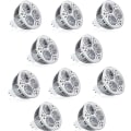 Miniatyrbillede 1 af 4: 10 stk. 9W LED Pære Spotlight 900lm MR16 3 LED Perler