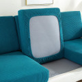 Miniatyrbild 1 av 5: Ren Färg Tjock Elastisk Soffaöverdrag Modern Minimalistisk Soffa blue