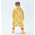 Pikkukuva 5 / 5: Lasten Sadevaatteet, 3D Piirretty Lasten Taaperon Sadetakki Takki Poncho Pojalle Tytölle (Keltainen Leipä) Yellow Bread M