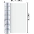 Miniatyrbillede 2 af 5: 30x610cm Transfer Tape Vinyl Klar Film Plotter Blå Gitter