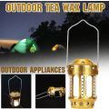 Miniatyrbillede 2 af 5: Belysning Campingfiskeri Hængende Udendørs Og Te Lampe Voks Camping Vandreture Skåle Gul)1stk