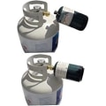 Miniatyrbilde 3 av 5: Propan Adapter for Fylling av Gassbeholder - Tilkobling for Gassbeholder - Gassadapter - Tilbehør - Gassflaske Fyllesett (Svart+Gull) (1 stk)
