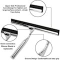 Miniatyrbillede 2 af 5: Bruse Squeegee, Vindue Squeegee, Rustfrit Stål Brusevægsskraber