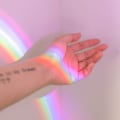 Miniatyrbillede 3 af 3: Rainbow Light, 3D LED Projektor Natlampe Bærbar Farverig Reflektion Sengelampe Skalsform