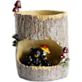 Miniatyrbilde 1 av 4: Sukkulente Plantepotter, Blomsterpotter, Bonsaipotter Med Søte Dyr For Kontor, Balkong Og Hage, Svart