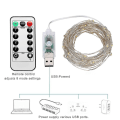 Miniatyrbilde 5 av 5: Feerie Lys Plug-in 8 Moduser 20m 200 LED USB Lyslenke