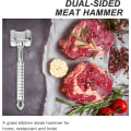 Miniatyrbillede 5 af 5: Kødkøller i rustfrit stål - Dobbeltsidet med pigge - Til at møre oksekød, lam, kylling og hakket kød (si