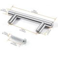 Pikkukuva 3 / 5: Sisäovenkahva 12 X 12 Mm Keittiökahva Kaappikahvat Kaappi