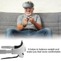 Miniatyrbild 5 av 5: Justerbart Oculus Quest 2 Huvudband VR Förbättra Verkligheten Vit