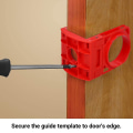 Miniatyrbillede 4 af 5: Låseinstallationskit Guide Skabelon Træ Døre Justerbar