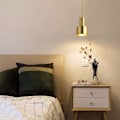 Miniatyrbillede 1 af 5: 1-lys 10 cm Hængende Lampe Metal Messing Traditionel Klassisk