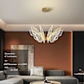 Miniatyrbillede 3 af 5: LED-hængelampe Butterfly Design 68cm Metal Nordisk