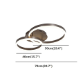Miniatyrbild 3 av 5: 78cm Dimbar Taklampa, Rund Design, Flush Mount