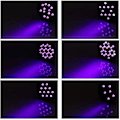 Miniatyrbilde 1 av 5: LED-strobelys for scene med 36W UV-svartlys, 36 LEDer