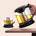 Miniatyrbillede 3 af 5: Stor Tyk Glas Bubble Teakande Borosilikat Tesæt 1000ml