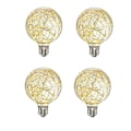 Miniatyrbilde 1 av 5: 4 stk LED Globe Fairy Lyspærer Stjerneformet Dekorativ E26 E27
