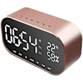 Miniatyrbild 1 av 5: Väckarklocka Bluetooth-högtalare Metall Bluetooth Dubbelhögtalare
