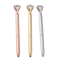 Miniatyrbillede 1 af 5: Kuglepenne, Kuglepenne Diamant Pen Pen Krystal Kuglepenne Sort Blæk Bling Kuglepen Kontorartikler Sjov Pen (3 stk, Rosenguld