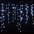 Miniatyrbillede 1 af 5: 4m Lysstrenggardin med 96 LED-lys Isblink Varmt Hvid RGB