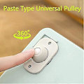 Miniatyrbilde 2 av 5: 8 stk Lim-type Universal Hjul 360 Graders Rotasjon Oppbevaring