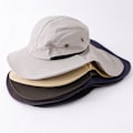Miniatyrbillede 3 af 4: Fiskerihat Solhat Foldbar UV-Beskyttelse Bred Skygge Halsklap Fiskerihat Til Sommer Vandreture Strandfiskeri Dark Brown