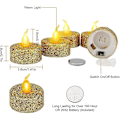 Miniatyrbild 2 av 5: 12 LED-ljus, Flammlösa LED-ljus, Realistiska Påskblinkande Batteridrivna Elektriska LED-ljus