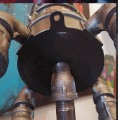 Miniatyrbillede 4 af 5: Steampunk Raket Lampe LED Pære Simuleret Flamme Retro Lys