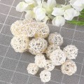 Miniatyrbild 4 av 4: 20 st Wicker Takraw-prydnader Fotorekvisita Heminredning 3cm (vit)-yuhao White