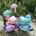 Pikkukuva 5 / 5: Söpö Axolotl-pehmolelu, pehmeä Axolotl-pehmoeläin, Axolotl-pehmolelu lapsille, taaperoille, tytöille ja pojille, 7,9 tuumaa