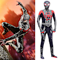 Miniatyrbillede 1 af 4: Spider-Man: Morales Jumpsuit Børne Superhelt Optræden Kostume Fancy Up Spandex 3-4 Years