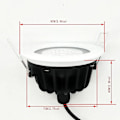 Miniatyrbild 5 av 5: 7W Vattentät IP65 Dimbar Rund COB LED Taklampa