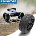 Miniatyrbillede 5 af 5: 4 stk. 1/10 Gummi Dæk Rc Racing Bil Dæk På Vej Hjul Fælg Passer Til Hsp Hpi 9068-6081 Rc Bil Del