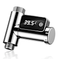 Miniatyrbillede 1 af 5: 360 Graders LED Vandhane Termometer Med LED Skærmvisning Justerbar