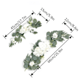 Miniatyrbilde 5 av 5: Bryllupsbue Blomstersett Silke Jasmin Blomst Swag