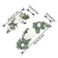 Miniatyrbilde 5 av 5: Kunstig bryllupsbue blomstersett Jasmin blomsterkrans
