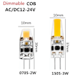 Pikkukuva 5 / 5: 10 kpl Led G4 Lamppu Ac/dc12-24v Cob Led Valo Halogen Silikonigel