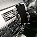 Miniatyrbillede 4 af 5: Slot Mobiltelefonholder Til Bil Universal Stativ Cradle Mount GPS (1 stk, sort)