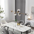 Miniatyrbillede 4 af 5: 120cm Pendellampe Led Line Design Globe Lysekrone