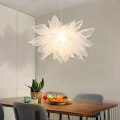 Miniatyrbillede 5 af 5: LED Hængende Lampe Hvid Mesh Lysekrone Moderne Bryllupsværelse
