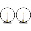 Miniatyrbilde 1 av 5: Candelabra Konelysestake, Geometrisk Candelabra Midtpunkt for Spisebord