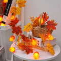 Miniatyrbilde 4 av 5: Eiklønn Fairy String Lights Høst 2m 10led Batteri Jul