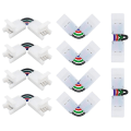 Miniatyrbillede 1 af 5: 10 stk L-formede 4-bens stik 90-180 grader LED-strimler 10 mm bredde