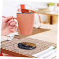 Miniatyrbillede 4 af 8: Rustikt og elegant sæt med marmor coasters med trædetaljer til skrivebord og boligindretning