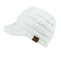 Pikkukuva 2 / 2: Talvinen lämmin neulottu poninhäntäpipo Beanie Tail