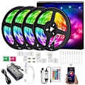Miniatyrbillede 2 af 5: LED-Stripslys med Musiksynkronisering RGB 20m 600leds Bluetooth-styring